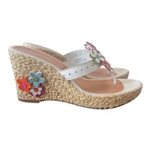 Coach Jesica Floral Espadrille Platform Sandals Size 11M